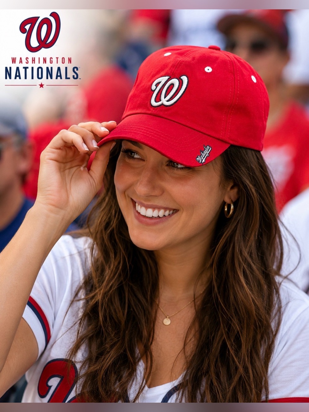 WASHINGTON NATIONALS Youth Adjustable Replica Official Baseball Hat